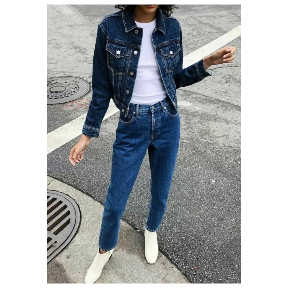 Everlane 90's Cheeky Straight Medium Blue Jeans